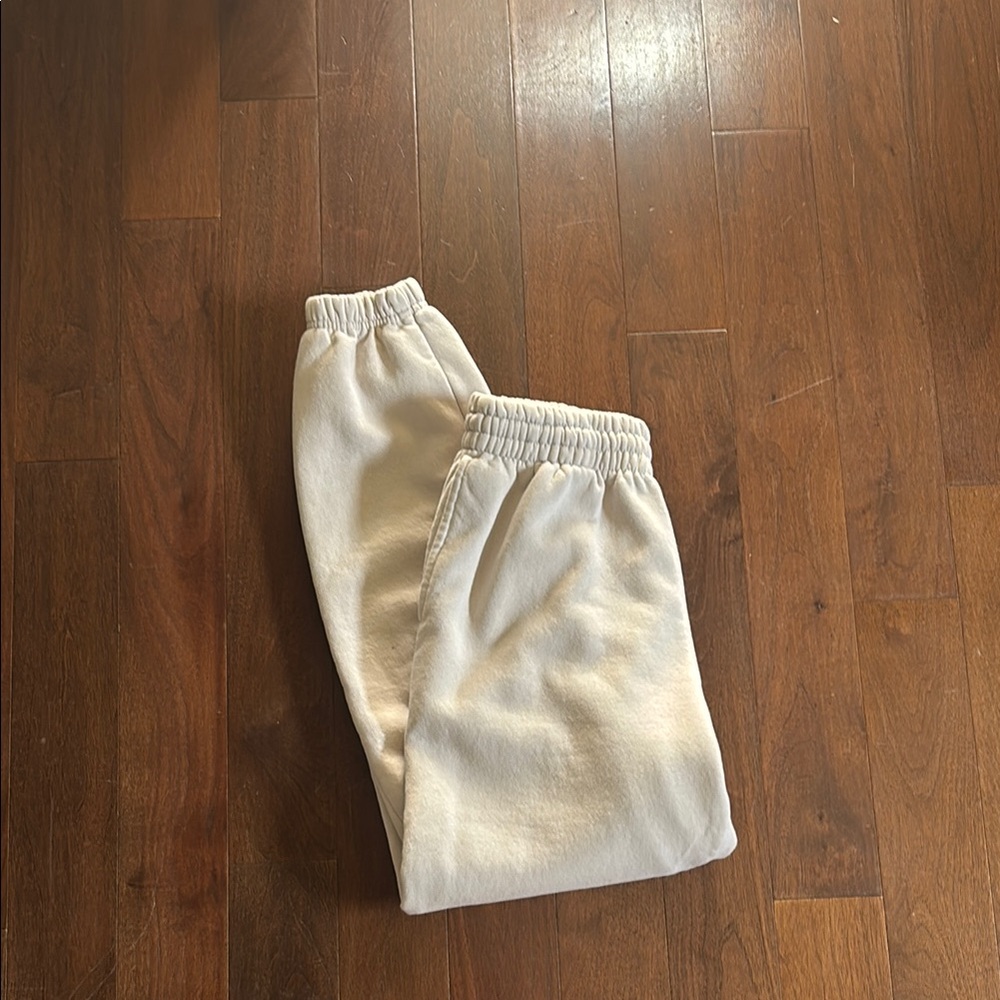 Cream Sweatpants